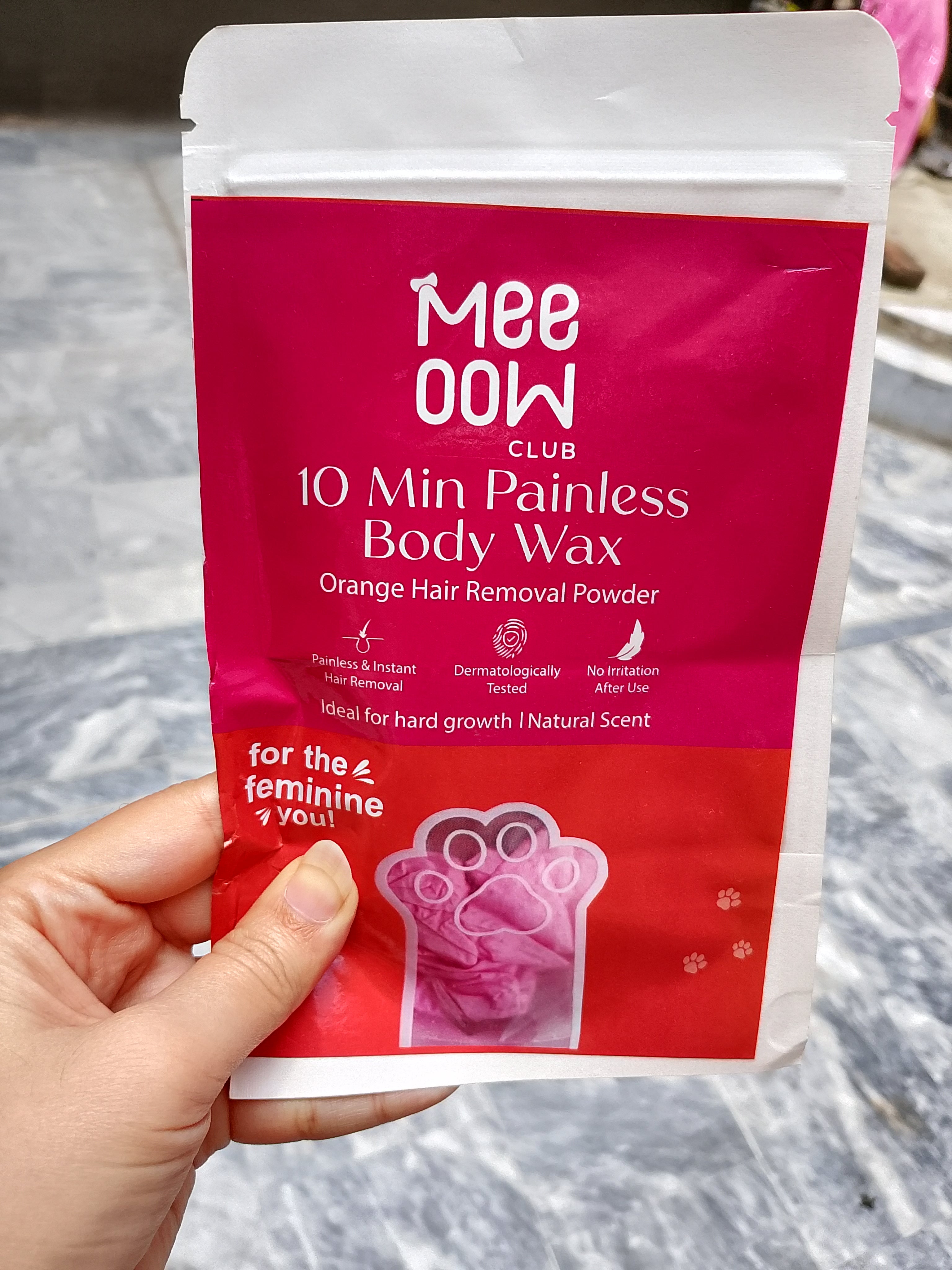 Mewo hair removal wax powder